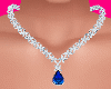Sapphire Tear Drop Neckl