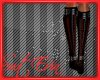 :.Red PVC Flat Boots.: