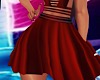 RLL Red pleat skirt