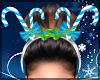 Merry Blue Holiday Crown