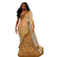 golden sari