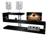 stand with tv blk silver
