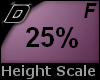 D► Scal Height *F* 25%
