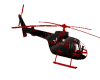 Black/Red Star Helicopte