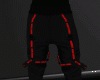 Pants with red straps