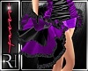 Sexy purple rufle skirt