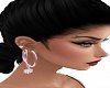 Snowflake Earrings-Rose