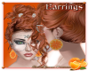 Earrings orange