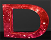D Letter Red Love