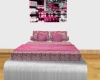 pink plush bed