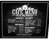 Cafe - wall menu