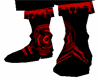 Red Techno War Boots