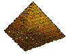 Gold Spinning Pyramid