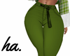 ha. Belted Jeans Green