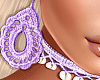 Lilac Crochet Earring