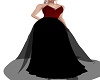 Crimson n black gown