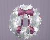 pink n silver wreath