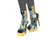 CamoDenim Trench Heels
