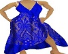 blue lace  dress