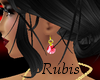 rubis earrings