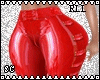 SC RLL RED LEATHER PANT