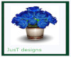 Blue Roses Vase