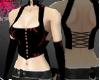 Black corset w/gloves