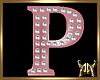 Marquee Letter P Pink