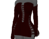 Deep red gothic dress