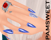 [PS] Glitter Blue Nails