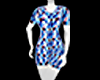 blu mosaic dress