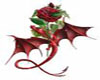 dragon with rose