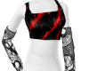 fishnet  blood top