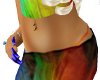 rainbow belly ring