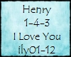 TS-Henry 1-4-3 I LOVE U