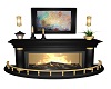 Black Gold Fireplace