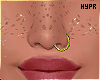 ♥ Freckles + Gold Hoop