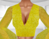 Yellow Sequin Blouse