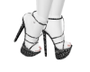 Aria Black Glitter heels