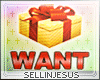 $J WANT GIFTS Headsign