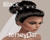Jersey Hair & Veil Black