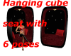 Hanging cube seats