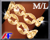 AF. Gold C Bracelet ML