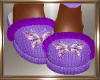 Purple Butterfly Slippe