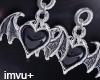 $ Bat Earrings