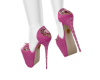 Hot pink Heels Hearts