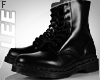 !F' Black vintage Boots