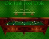Old Irish Pool Table