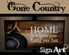 Gone Country Sign Art