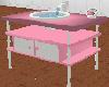 washtable pink and white